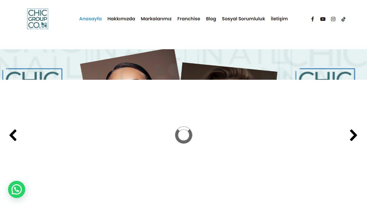 Chic Group güzellik web sitesi